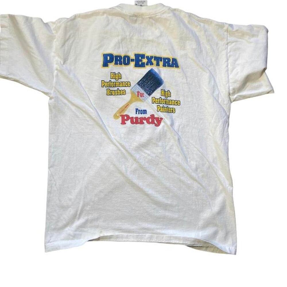 90s white purdy painting tee
